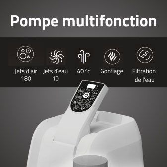 Spa gonflable rond Lay-Z-Spa Santorini HydroJet 5-7 personnes Bestway Spa gonflable rond Lay-Z-Spa Santorini HydroJet 5-7 personnes Bestway