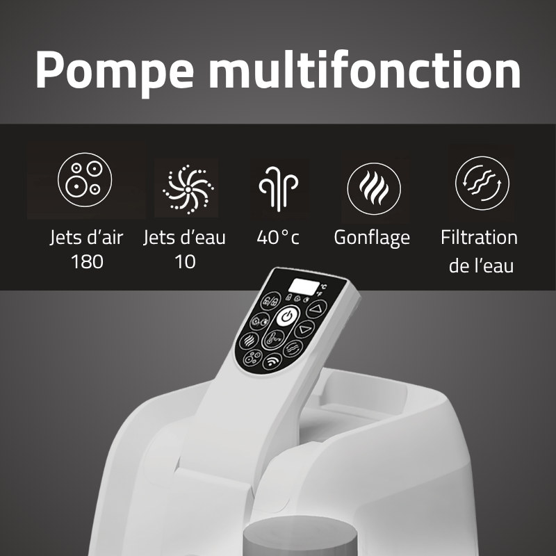 Spa gonflable rond Lay-Z-Spa Santorini HydroJet 5-7 personnes Bestway Spa gonflable rond Lay-Z-Spa Santorini HydroJet 5-7 personnes Bestway