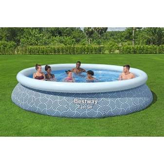 Piscine autoportante ronde 396 x 84 cm Fast Set avec pompe