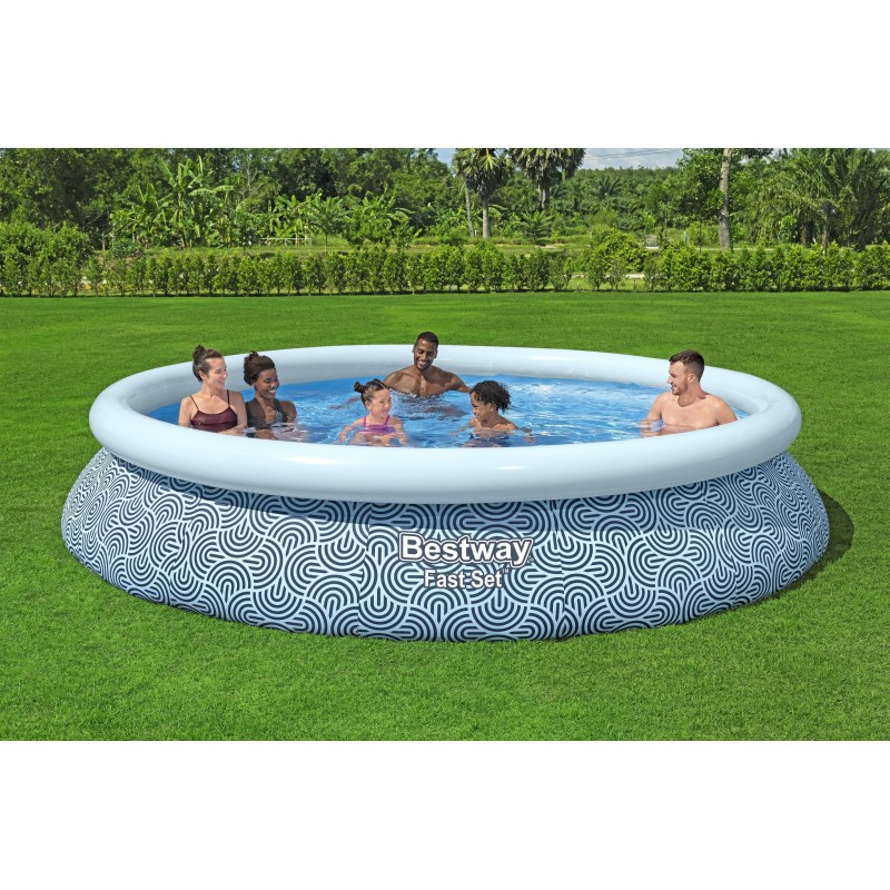 Piscine autoportante ronde 396 x 84 cm Fast Set avec pompe