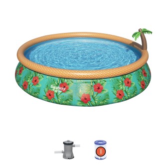 Piscine autoportante Fast Set ronde 457 x 84 cm avec filtration