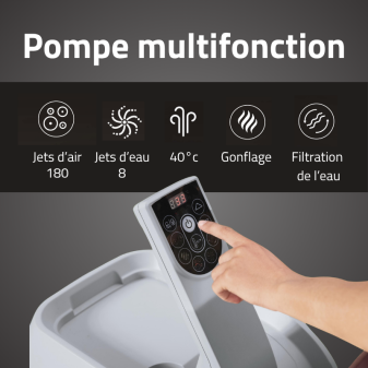 Spa gonflable carré Lay-Z-Spa Maldives Hydrojet Pro 5-7 personnes