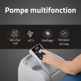 Spa gonflable rond Lay-Z-Spa Milan AirJet Plus 4-6 personnes Bestway