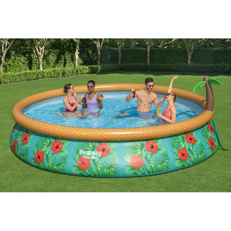 Piscine autoportante Fast Set ronde 457 x 84 cm avec filtration
