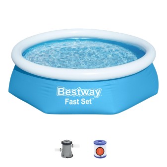 Piscine autoportante ronde Fast Set 244 x 61 cm avec filtration