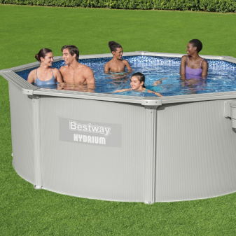 Piscine acier ronde Bestway Hydrium 360 x 120 cm gris