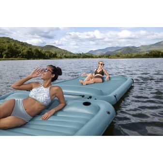 Plateforme gonflable flottante 269cm Sun Soaker™ Hydro Force® pour 4 personnes détente en famille