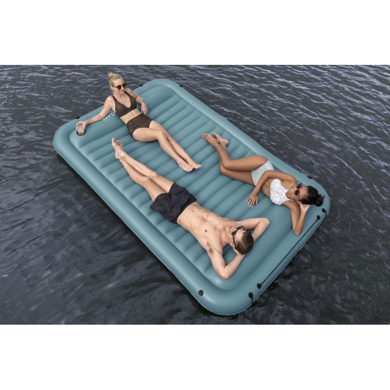 Plateforme gonflable flottante 269cm Sun Soaker™ Hydro Force® pour 4 personnes détente en famille