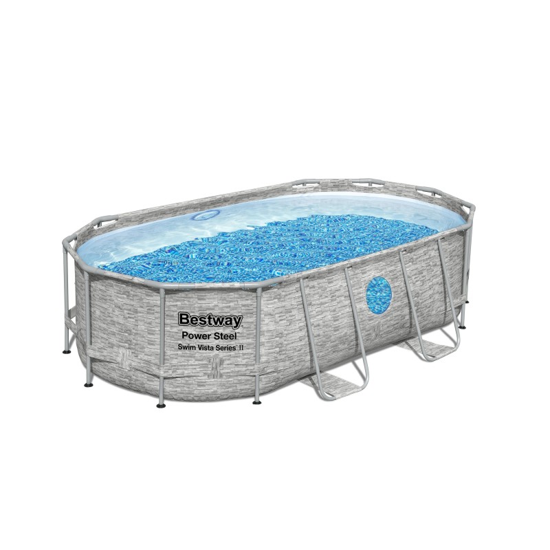 Piscine Tubulaire Ovale Bestway Splashview 427x250 Pierres