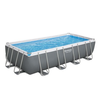 Piscine Tubulaire Rect. Bestway Power Steel 549x274 Grise