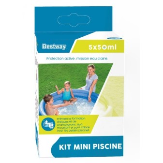 Kit Traitement Piscinette sans Chlore - 5 x 50 ml Anti-Algues
