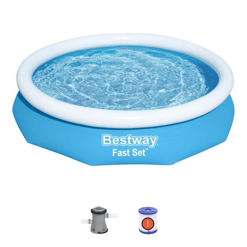 Piscine autoportante ronde Fast Set 305 x 66 cm avec filtration
