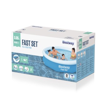 Piscine autoportante ronde Fast Set 305 x 66 cm avec filtration