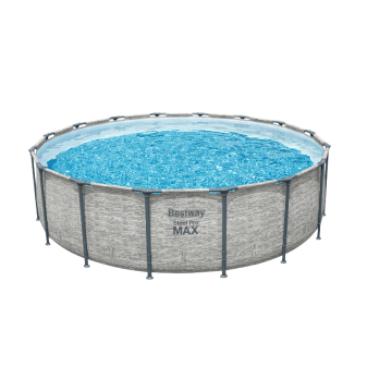 Piscine Tubulaire Ronde Bestway Steel Pro Max 488x122 Pierres