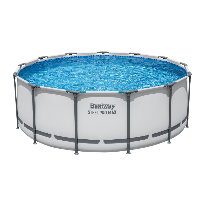 Piscine Tubulaire Ronde Bestway Steel Pro Max 396x122 Grise