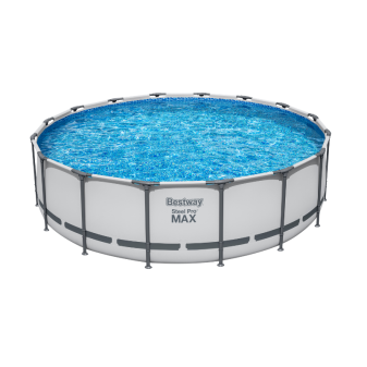 Piscine Tubulaire Ronde Bestway Steel Pro Max 488x122 Grise