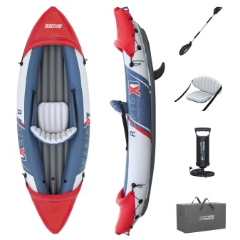 Kayak gonflable Hydro-Force Rapid X1 290 cm Bestway Set complet Kayak gonflable Hydro-Force Rapid X1 290 cm Bestway Set complet