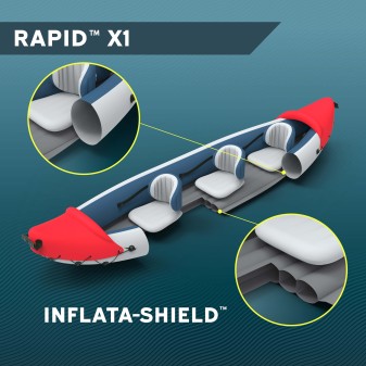 Kayak gonflable Hydro-Force Rapid X1 290 cm Bestway Set complet Kayak gonflable Hydro-Force Rapid X1 290 cm Bestway Set complet