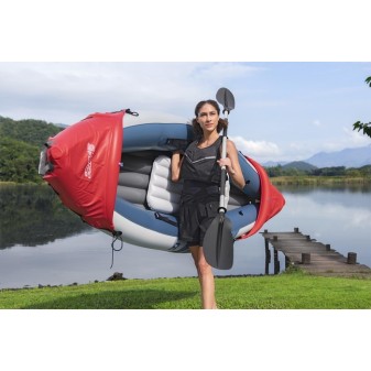 Kayak gonflable Hydro-Force Rapid X1 290 cm Bestway Set complet Kayak gonflable Hydro-Force Rapid X1 290 cm Bestway Set complet