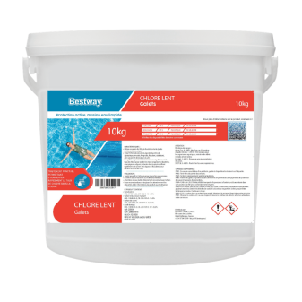 Chlore Lent Galets 200g 10 kg Désinfection Permanente Piscine Bestway