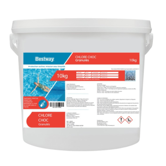 Chlore Choc Granulés 10 kg Désinfection Rapide Piscine Bestway
