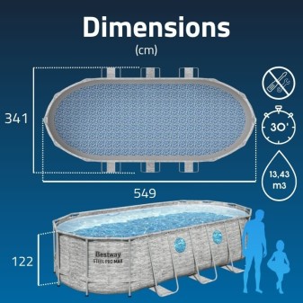 Piscine Tubulaire Ovale Bestway Swim Vista 549x274 Rotin