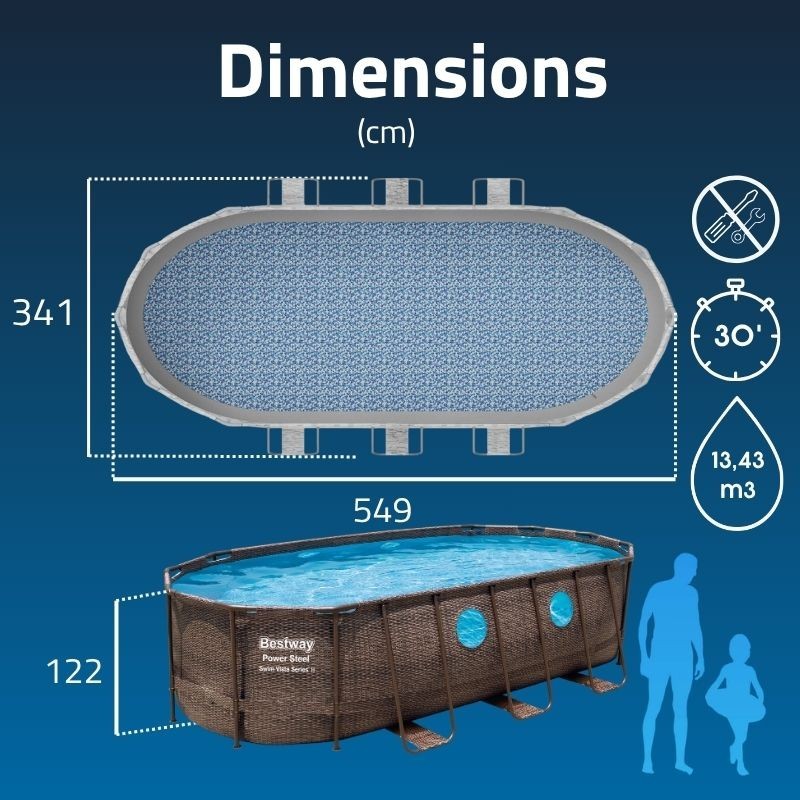 Piscine Tubulaire Ovale Bestway Swim Vista 549x274 Rotin