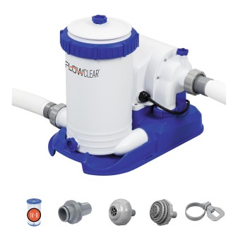 Pompe de filtration à cartouche pour piscine 9463 L/h