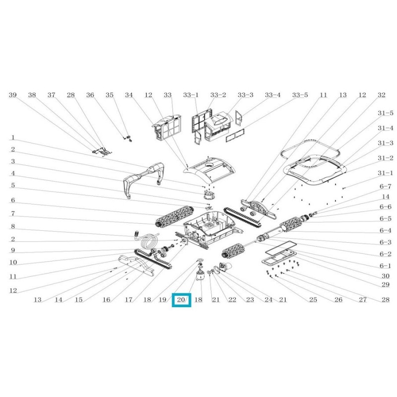 Joint torique pour robot Raptor - 58481 (avant 2019)