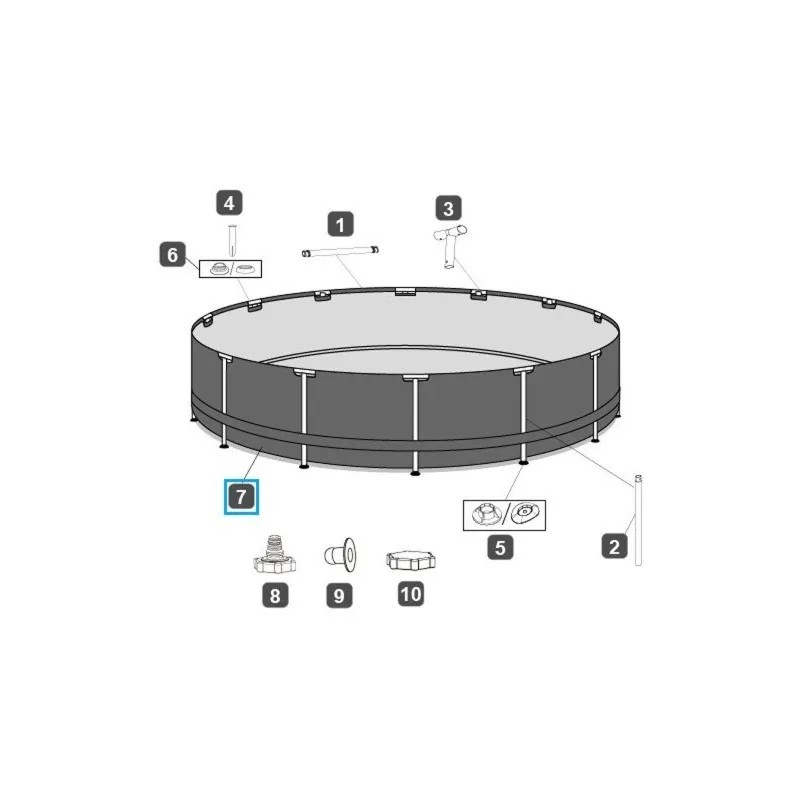 Liner pour piscine Steel Pro MAX - 4,57 m x 1,07 m