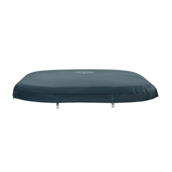 Enveloppe de couverture similicuir pour Lay-Z Spa Ibiza EnergySense AirJet 6 - 180 x 180 x 66 cm