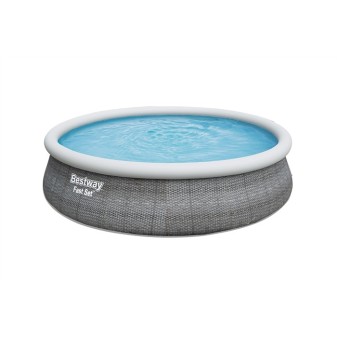 Liner pour piscine autoportée Fast Set - 457 x 107 cm - aspect rotin gris