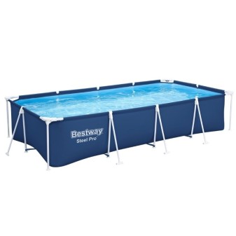 Piscine Tubulaire Rect. Bestway Steel Pro 400x211 Bleue