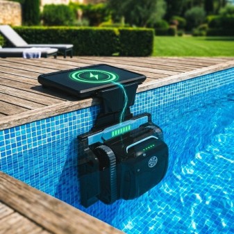 Robot Titan Solaire & IA - Fond, Parois & Ligne d'eau 300m² max