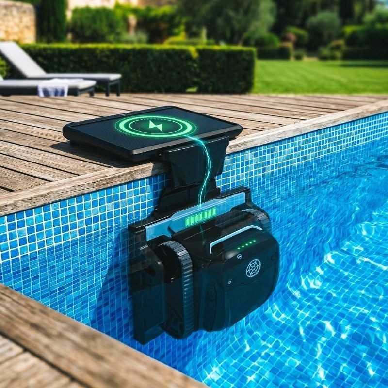 Robot Titan Solaire & IA - Fond, Parois & Ligne d'eau 300m² max
