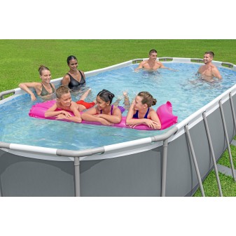 Piscine hors sol tubulaire ovale Bestway Steel Pro Max™ 549 x 274 x 122 cm gris sans accessoires