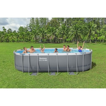 Piscine Tubulaire Ovale Bestway  Steel Pro Max™ 549x274 Grise