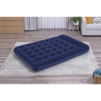 Matelas gonflable camping 2 places 191x137x22cm pompe à pied Matelas gonflable camping 2 places 191x137x22cm pompe à pied
