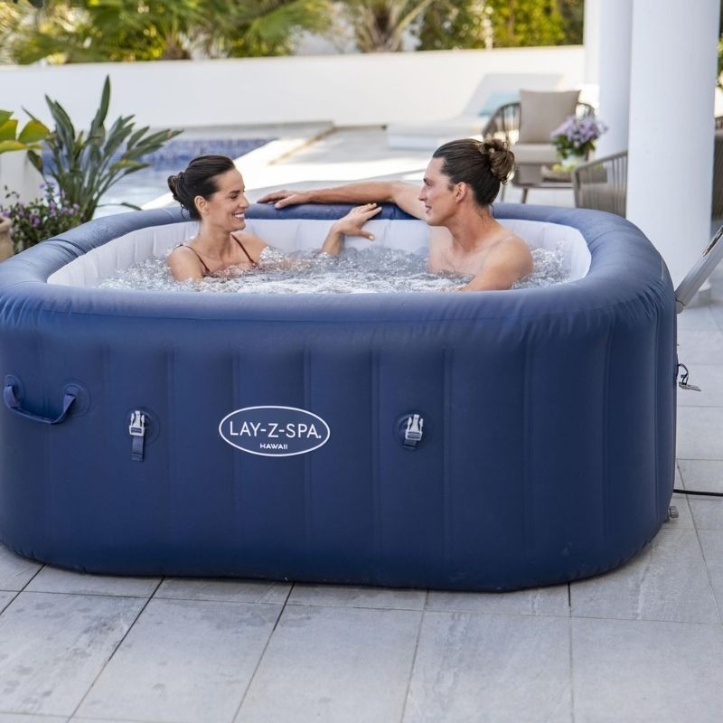 Spa gonflable carré Lay-Z-Spa Hawaii Smart AirJet EnergySense 4-6 places WIFI Bestway