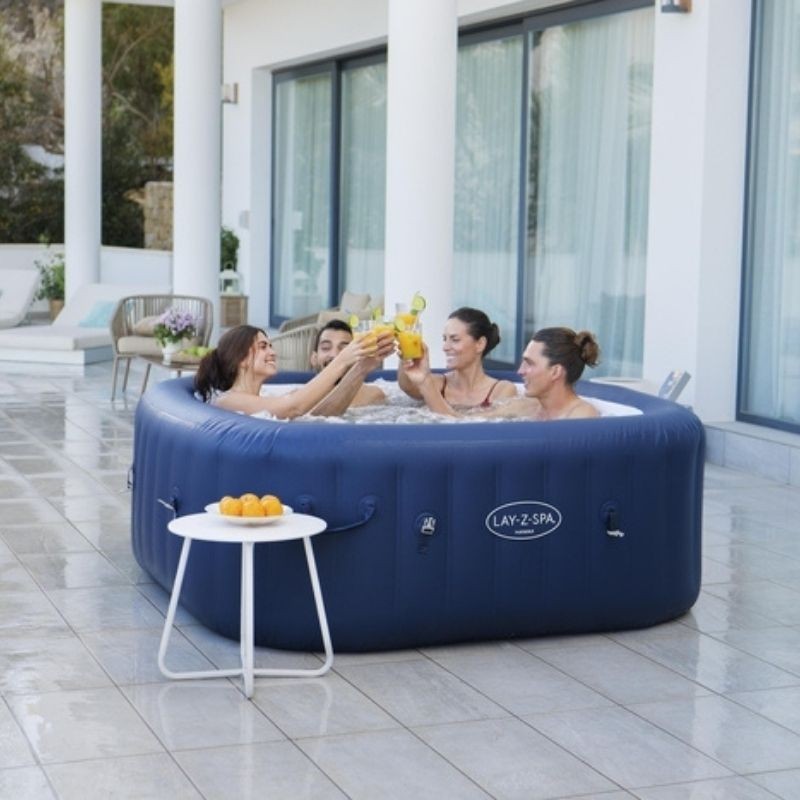Spa gonflable carré Lay-Z-Spa Hawaii Smart AirJet EnergySense 4-6 places WIFI Bestway