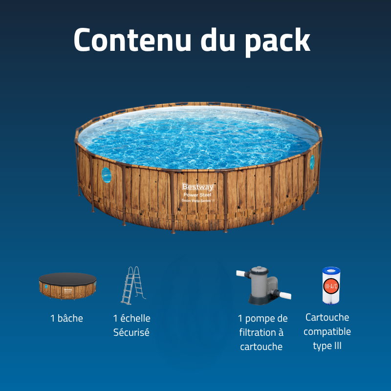Piscine Tubulaire Ronde Bestway Power Steel Swim Vista 549x122 Piscine Tubulaire Ronde Bestway Power Steel Swim Vista 549x122