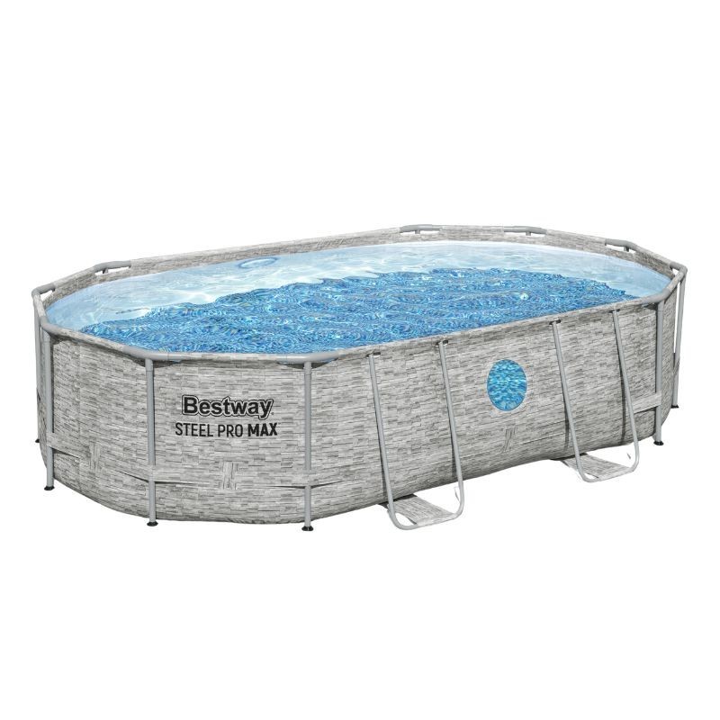 Piscine Tubulaire Ovale Steel Pro MAX™ 488x305 Pierres