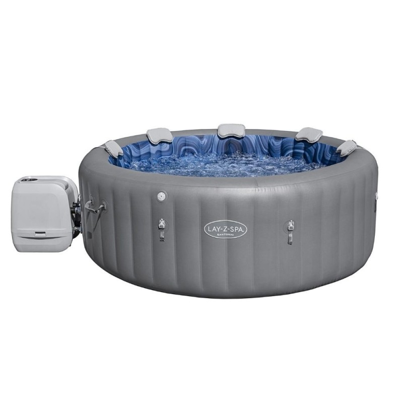 Spa gonflable rond Lay-Z-Spa Santorini HydroJet 5-7 personnes Bestway