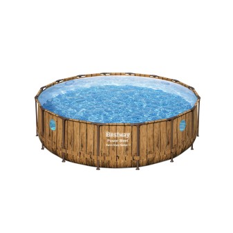 Piscine Tubulaire Ronde Bestway Power Steel Swim Vista 488x122
