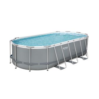 Piscine Tubulaire Ovale Bestway  Power Steel™ 549x274 Grise