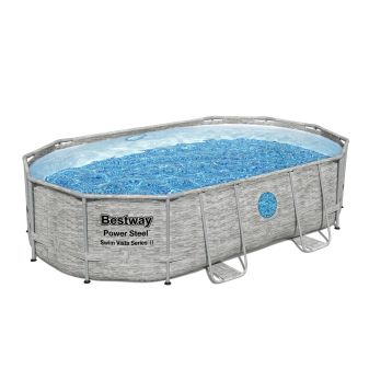 Piscine Tubulaire Ovale Power Steel™ 488x305 Pierres