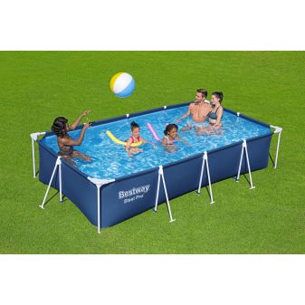 Piscine Tubulaire Rect. Bestway Steel Pro 400x211 Bleue