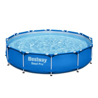 Piscine hors sol ronde Steel Pro 366 x 76 cm bleu
