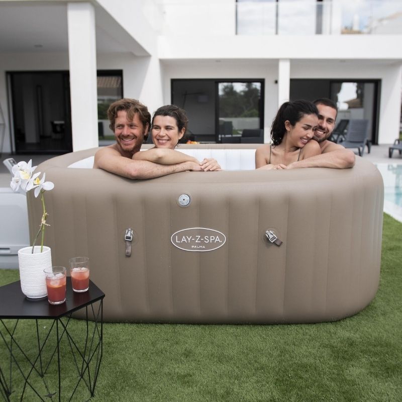 Spa gonflable carré Lay-Z-Spa Palma Hydrojet Pro 5-7 personnes Spa gonflable carré Lay-Z-Spa Palma Hydrojet Pro 5-7 personnes