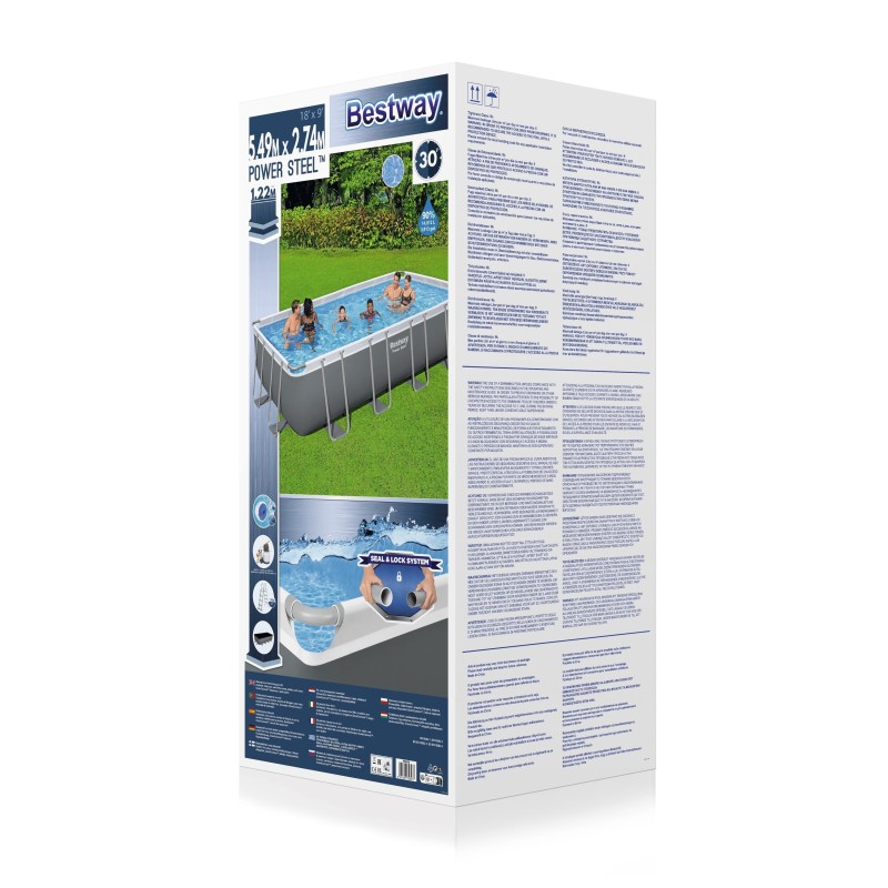 Piscine hors sol rectangle Power Steel 549 x 274 x 122 cm Piscine hors sol rectangle Power Steel 549 x 274 x 122 cm